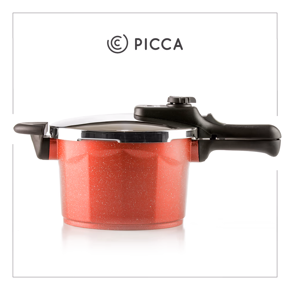 OLLA DE PRESIÓN PICCA 5 LITROS MARMOL ROJA PI005OPR
