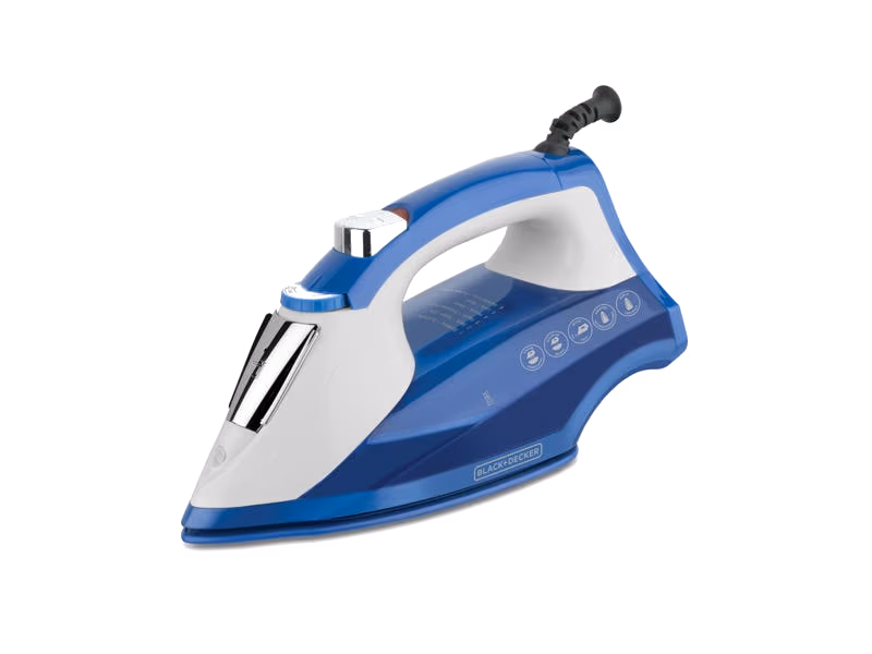 PLANCHA A VAPOR BLACK&DECKER SUELA TRUEGLIDE AZUL IR1866