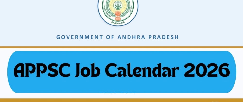 Cover image for APPSC Job Calendar 2026: 9,989 Vacancies Announced, Department-wise List Out