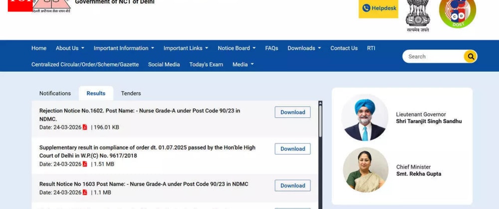 Cover image for DSSSB Recruitment 2026: AE/JE Last Date Alert, 314 Posts Open | 911 ASO Vacancies & Results