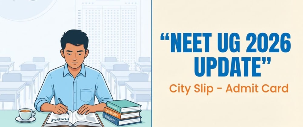 Cover image for NEET UG 2026 Exam City Intimation Slip Released: Download, Steps, and Key Dates
