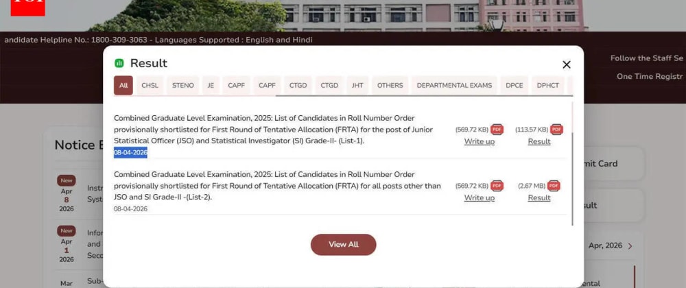 Cover image for SSC CGL 2025 Final Result Released: Check Allocation List, Cut-Offs, and Next Steps