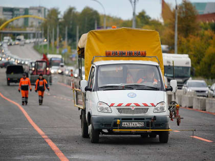 Открытие движения по четырем полосам Кузбасского моста
