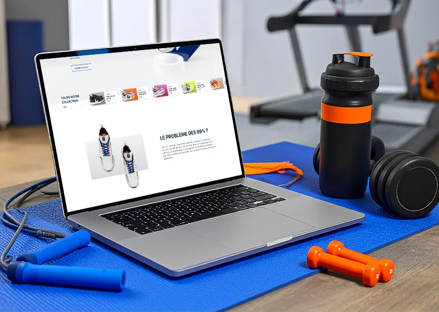 Écran d'accueil : Zoom chaussure