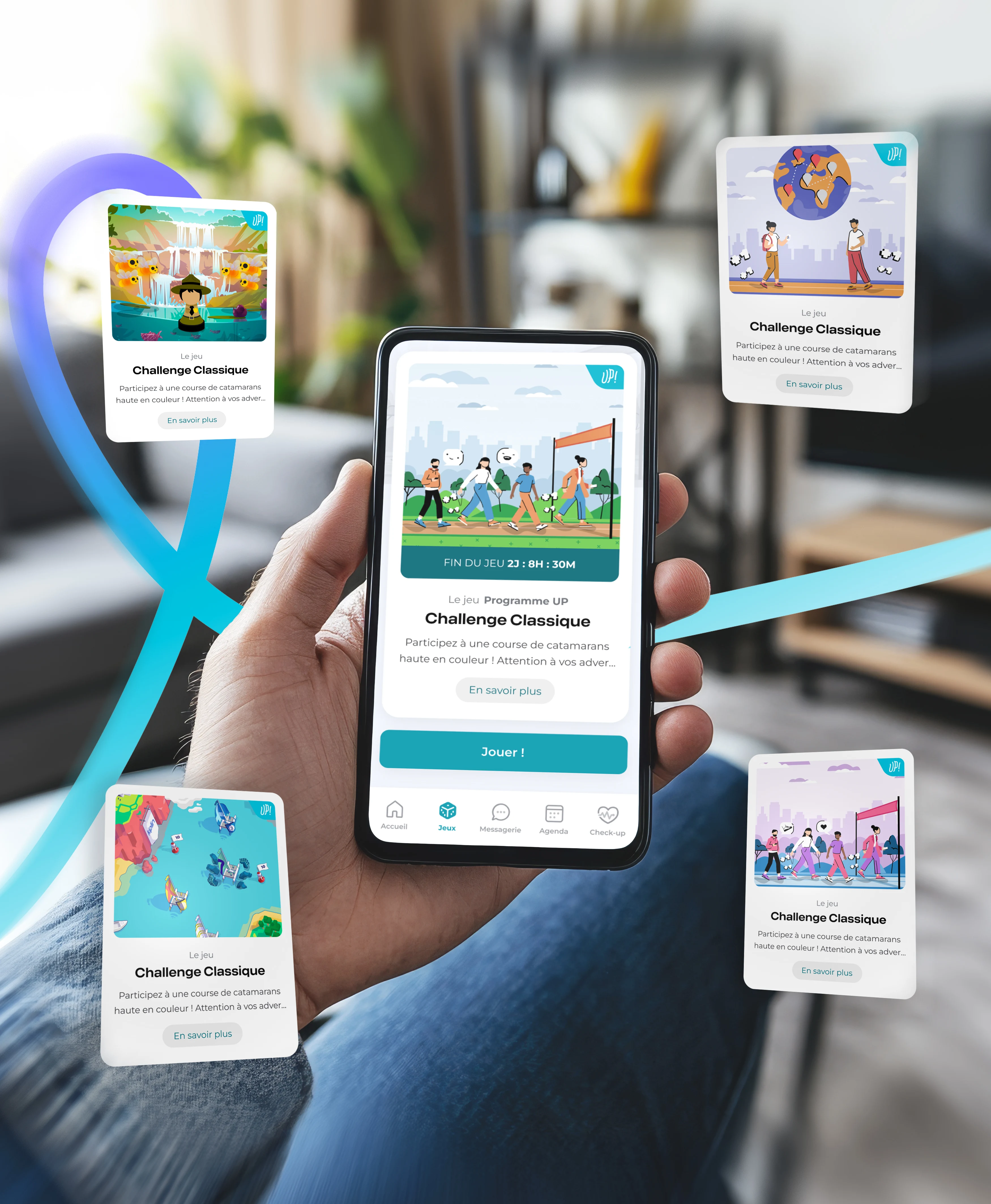 Système de choix de jeux suivant un programme