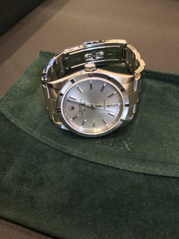 新橋買取ショップにてロレックスの時計をお買取りさせていただきました。ご来店いただきましてありがとうございます。 #宝石広場 #査定 #買取 #ロレックス #ROLEX #エアキング #腕時計 #機械式時計 