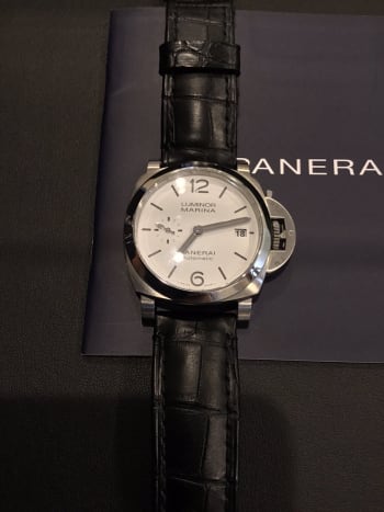 新橋買取ショップにてパネライの時計をお買取りさせていただきました。 #宝石広場 #査定 #買取  #パネライ #PANERAI #ルミノール #PAM01371 #機械式時計 #腕時計 