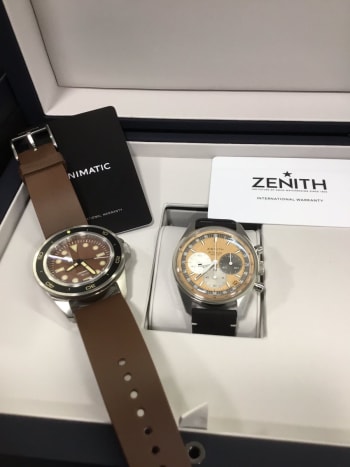 宝石広場　渋谷本店にて郵送買取りさせて頂きました🙂 常連様いつもご利用頂きまして誠に有難うございます😃 #ゼニス　#ウニマティック　#クロノマスターオリジナル　#ホディンキー　#渋谷時計買取り 