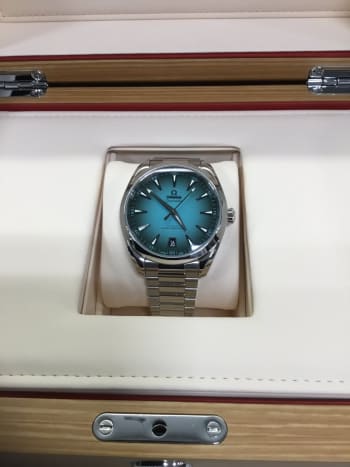 渋谷本店にてオメガのシーマスターアクアテラ　 220.10.41.21.03.006のお買取りを致しました。 ご来店頂きまして誠にありがとうございます。 ＃渋谷買取 ＃オメガシーマスターアクアテラ #時計買取 