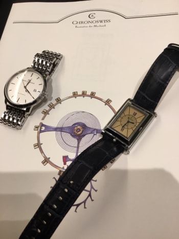 宝石広場新宿買取りショップにてお買取りさせて頂きました💎 センス抜群な2本をありがとうございました😃 #ジラールペルゴ　#クロノスイス　#カブリオ　#新宿買取り 