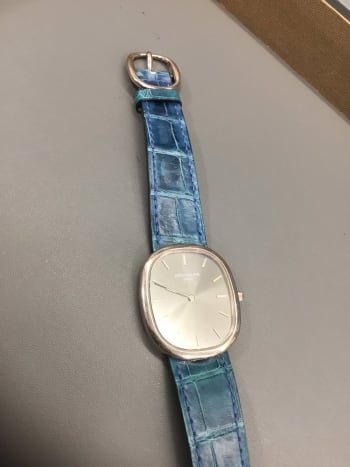 宝石広場　渋谷本店にてお買取りさせて頂きました🙂 人気のエリプス　ストラップもオシャレですね！ ご来店誠にありがとうございます😊 #パテックフィリップ　#ゴールデンエリプス　#渋谷買取り 