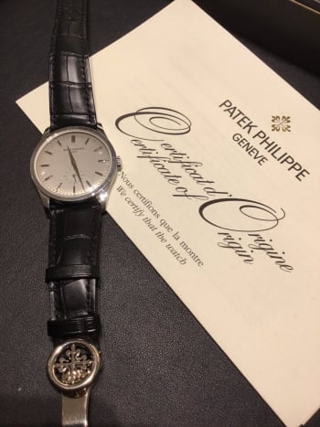 宝石広場　新宿買取りショップにてお買取りさせて頂きました💎 バックル仕様のカラトラバをありがとうございました😊 #パテックフィリップ　#新宿時計買取り　#カラトラバ 