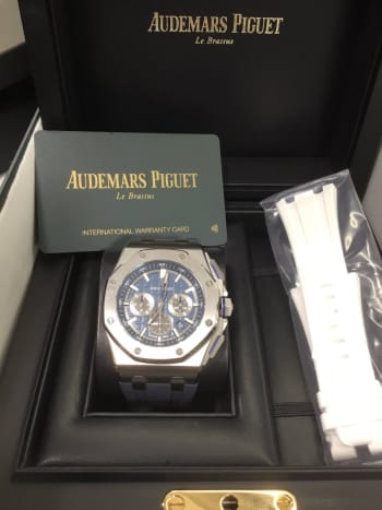 宝石広場　渋谷本店にてお買取りさせて頂きました🙂 人気モデルのオフショアクロノを誠にありがとうございました😊 #オーデマピゲ　#ロイヤルオークオフショアクロノ　#渋谷時計買取り 