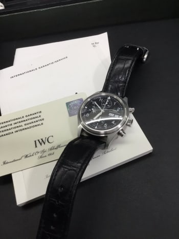 宝石広場　渋谷本店にて郵送買取りさせて頂きました🙂 綺麗なメカニカルフリーガーをありがとうございました😊 #郵送買取り　#渋谷時計買取り　#IWC 
