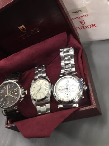 宝石広場　渋谷本店にてお買取りさせていただきました😆 いつも当店をご利用頂きまして誠にありがとうございます😊 #チューダー　#パシャクロノ　#カルティエ　#渋谷時計買取り 