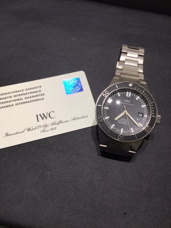 宝石広場　新宿買取りショップにてお買取りさせて頂きました💎 雨の中ご来店誠にありがとうございます😊 #アクアタイマー　#IWC  #新宿時計買取り 