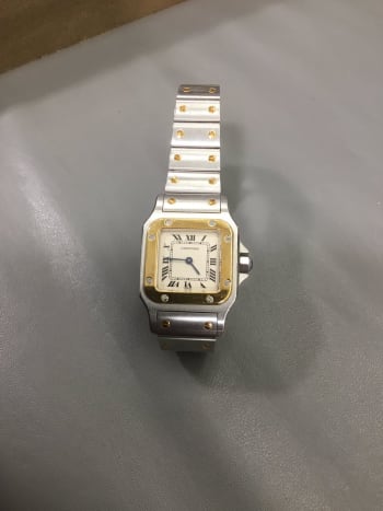 宝石広場　渋谷本店にてお買取りさせていただきました💎 人気モデルを誠にありがとうございます😊 #カルティエ　#サントスガルべ　#渋谷時計買取り 