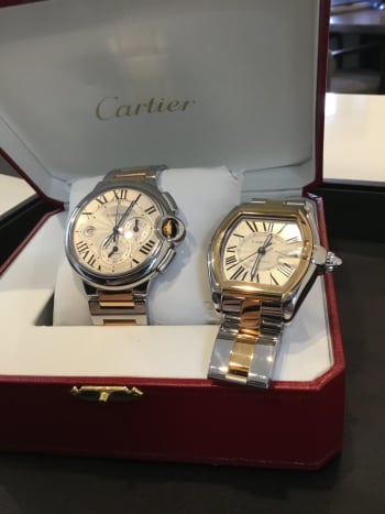 宝石広場　新橋買取ショップにてお買取りさせていただきました🙌人気モデルを同時にありがとうございました😊 #カルティエ　#バロンブルー　#ロードスター 