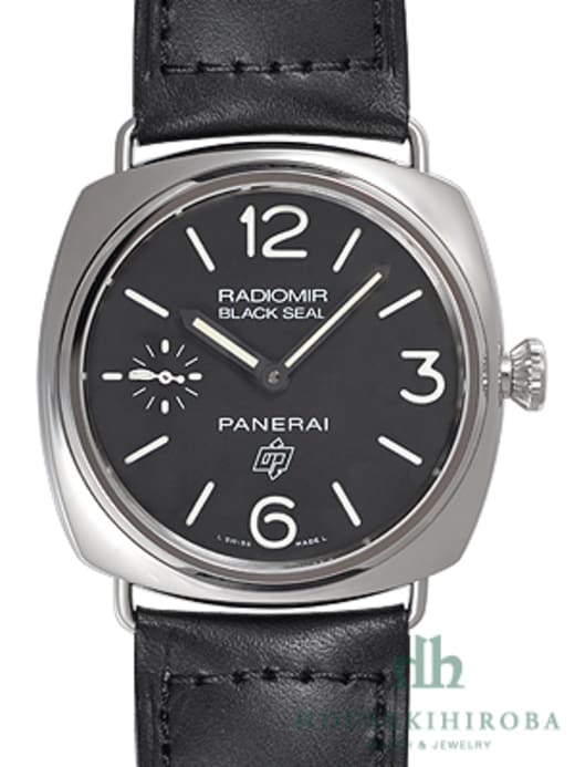 PAM00380 ラジオミール ブラックシール ロゴ ブラック