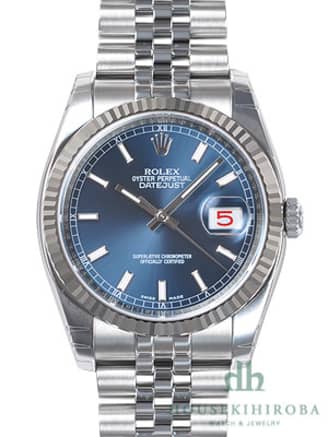 116234 デイトジャスト ブルーを高価買取｜ロレックス｜腕時計