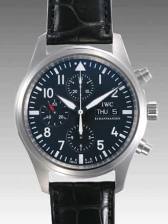 IW371701 パイロット・ウォッチ・クロノグラフ ブラック