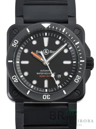 BR0392-D-BL-CE/SRB BR 03-92 DIVER BLACK MATTE ブラック