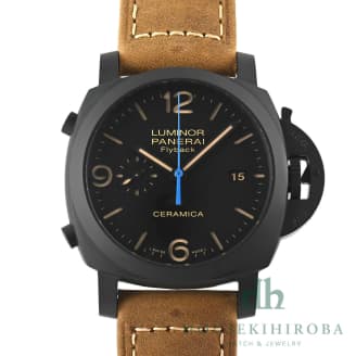 PAM00580 ルミノール 1950 3デイズ クロノフライバック オートマティック チェラミカ ブラック