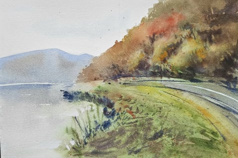 Ovcar-Kablar valey - Original painting by Dejan Zivkovic