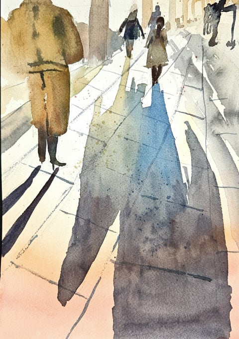 Sun In November - Original painting by Dejan Zivkovic