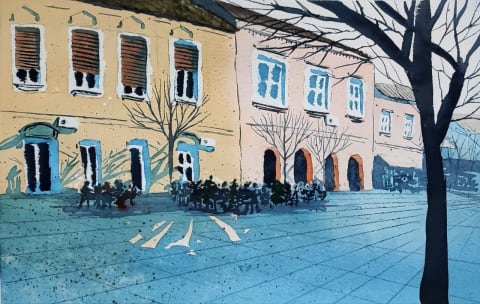 Masters square - Original painting by Dejan Zivkovic