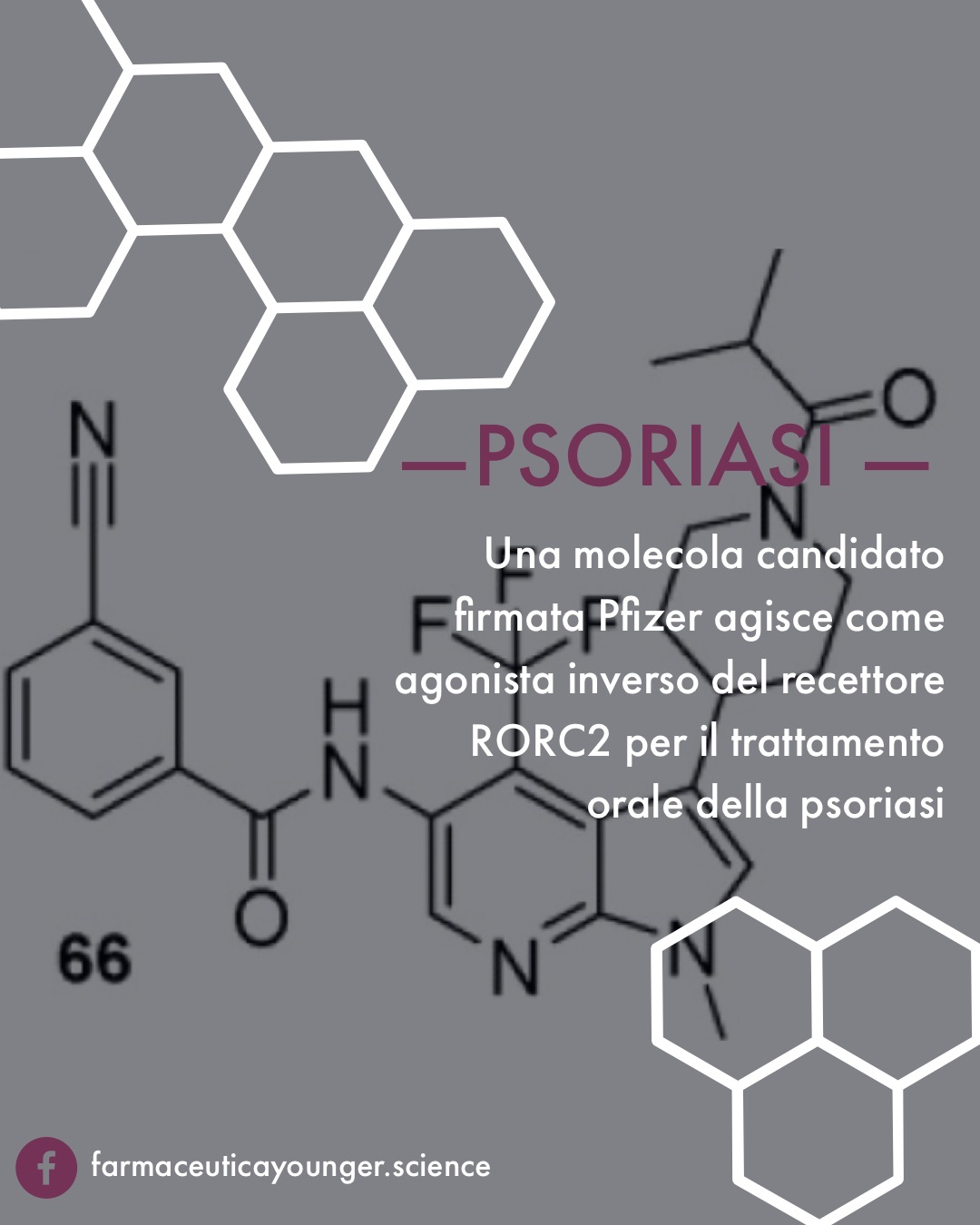 Una molecola candidato firmata Pfizer per il trattamento orale della psoriasi