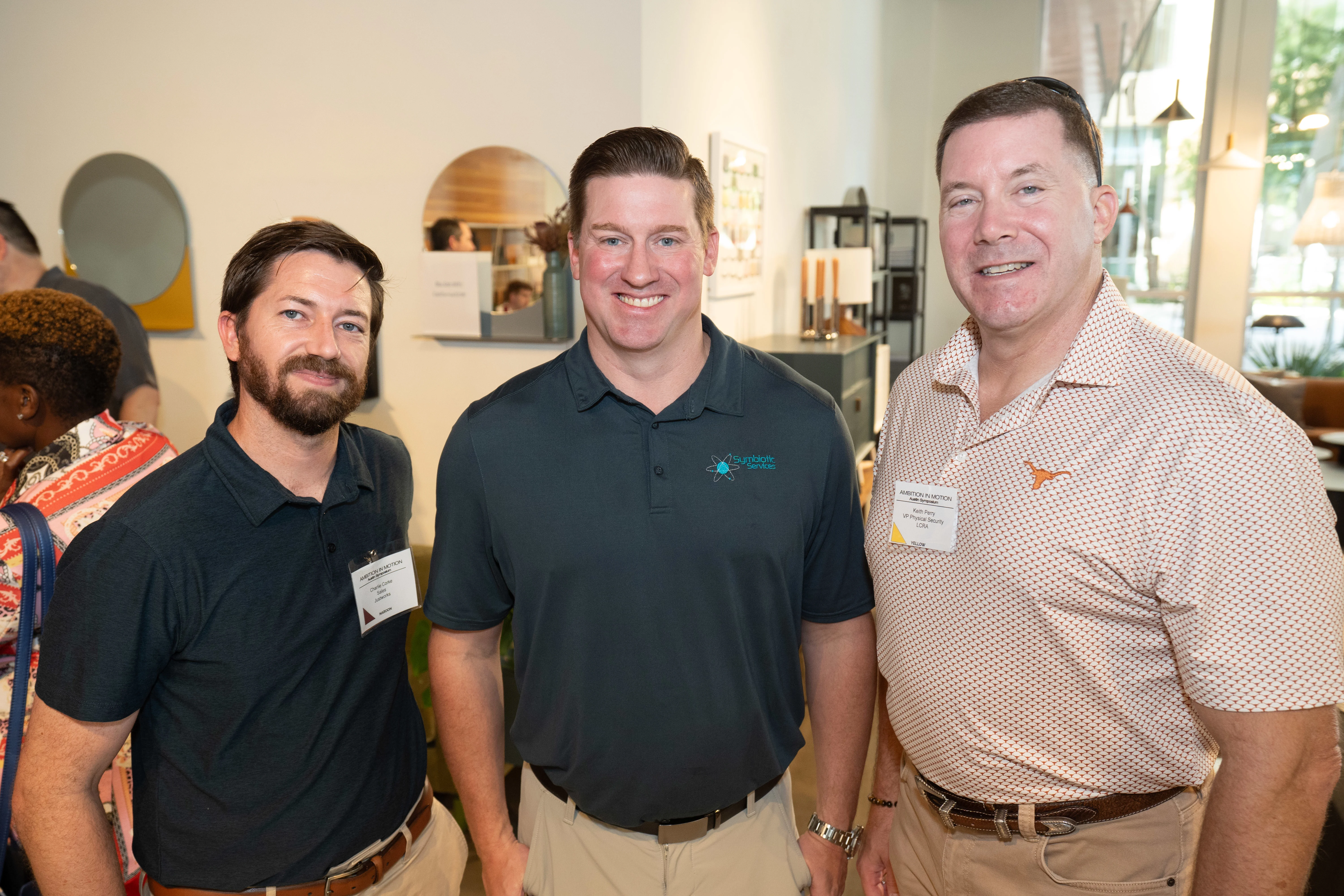 A photo of Charlie Corke, Adam Stewart, and Keith Parry