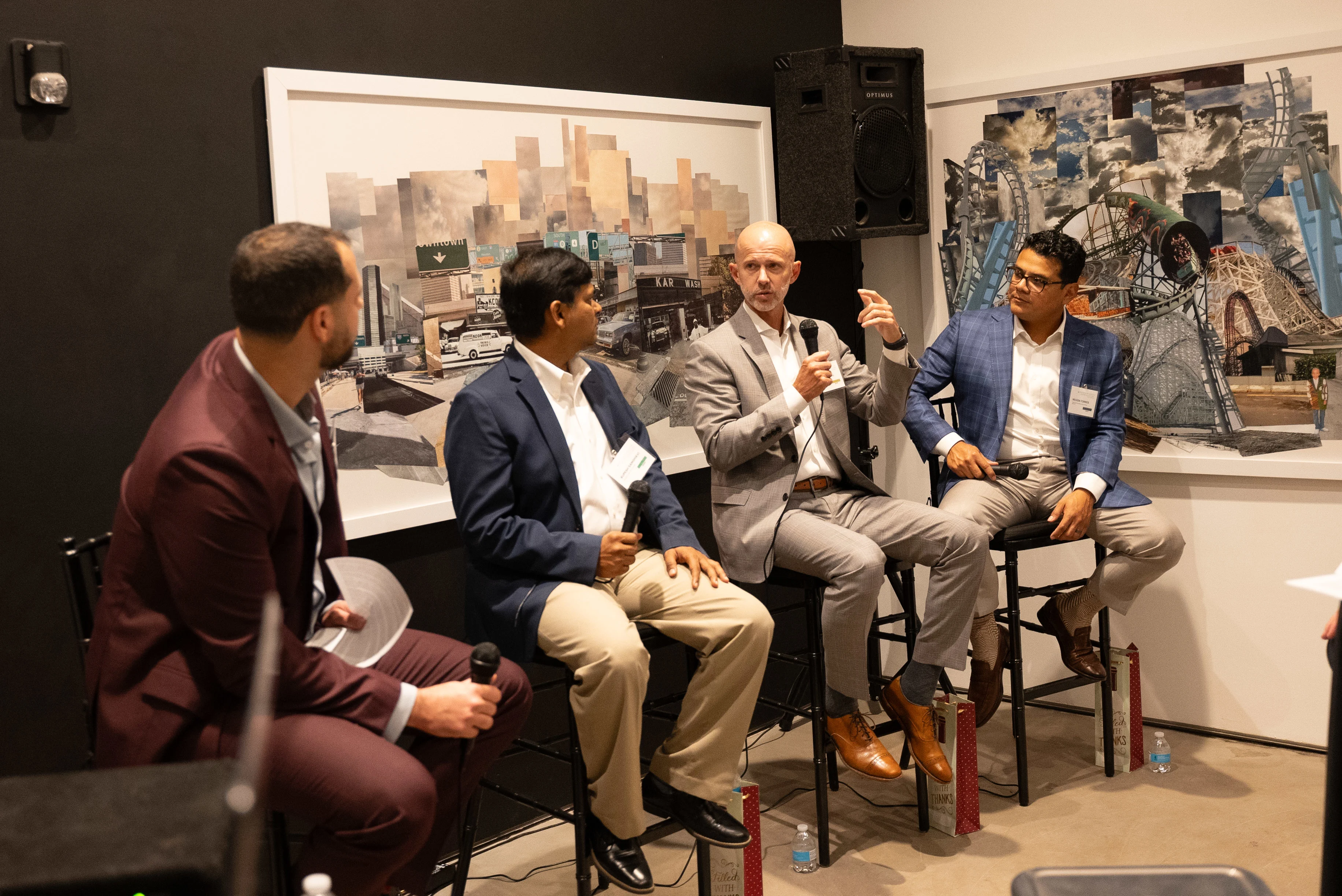 A photo of Garrett Mintz, Rupesh Sanghavi, Wesley Vestal, Nelson Torres