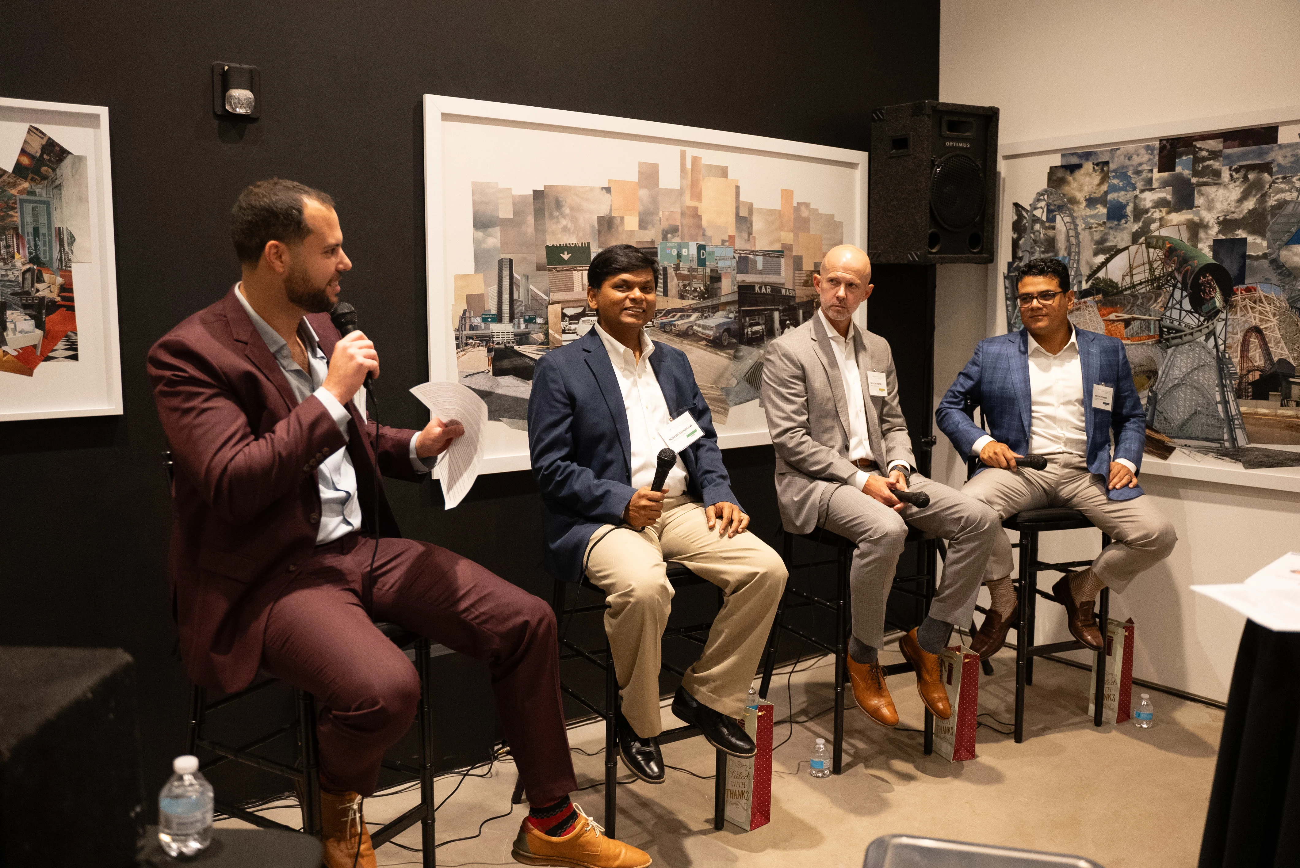 A photo of Garrett Mintz, Rupesh Sanghavi, Wesley Vestal, Nelson Torres