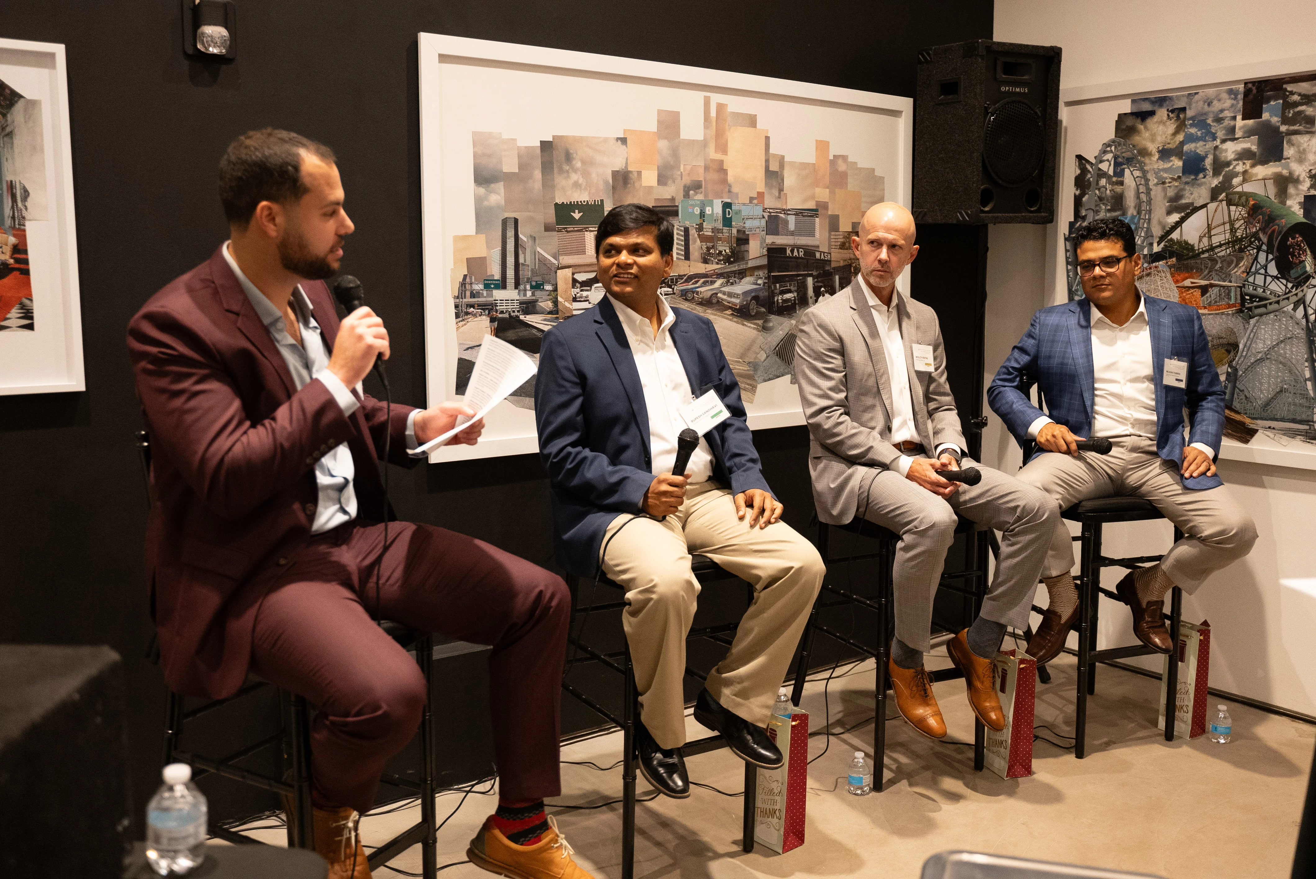 A photo of Garrett Mintz, Rupesh Sanghavi, Wesley Vestal, Nelson Torres