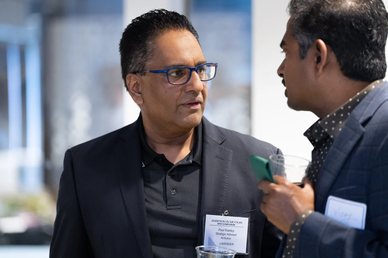 A photo of Paul Kaeley and Vijay Balasundaram