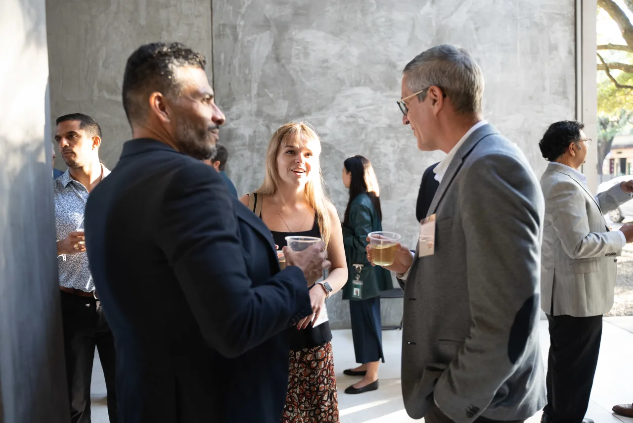 A photo of Joaquin Chicamcham, Linda Hafstad, Olivier Pistiaux