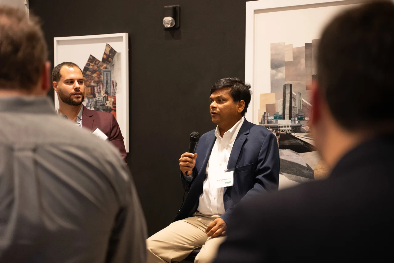 A photo of Garrett Mintz, Rupesh Sanghavi