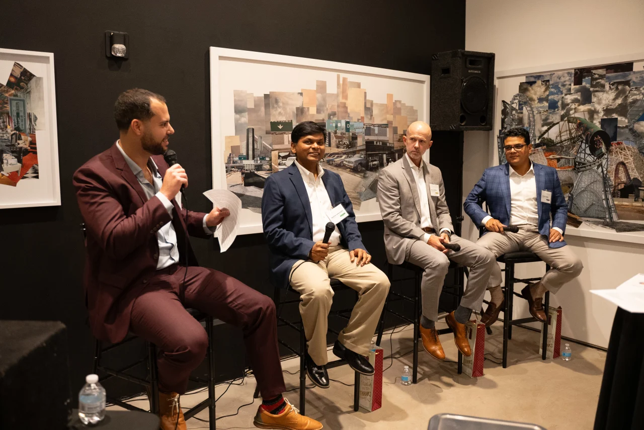 A photo of Garrett Mintz, Rupesh Sanghavi, Wesley Vestal, Nelson Torres