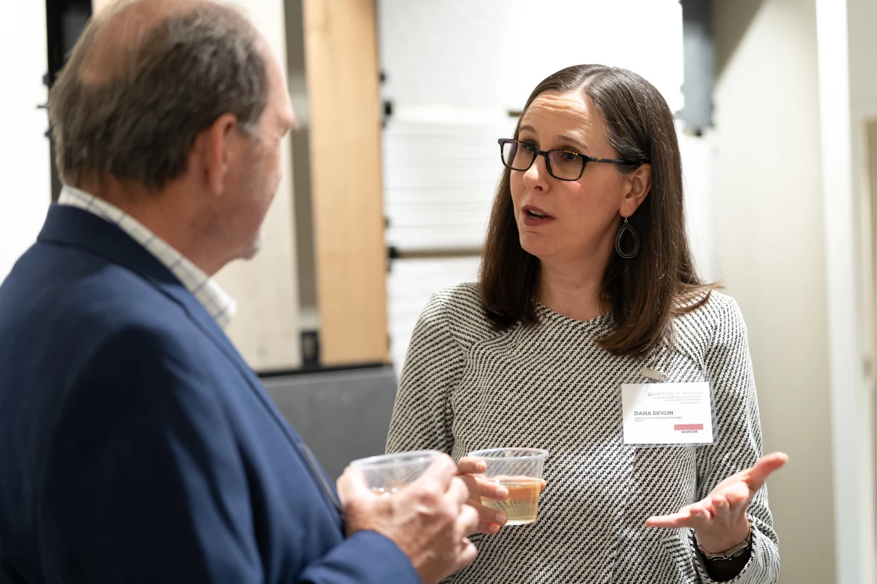 A photo of Bill Henrichs and Dana Devlin