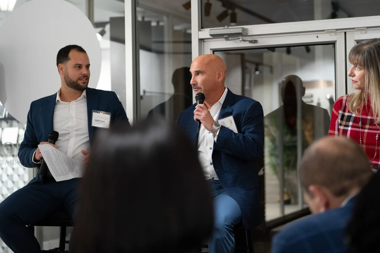 A photo of Garrett Mintz, Glen Elias, Marina Williams