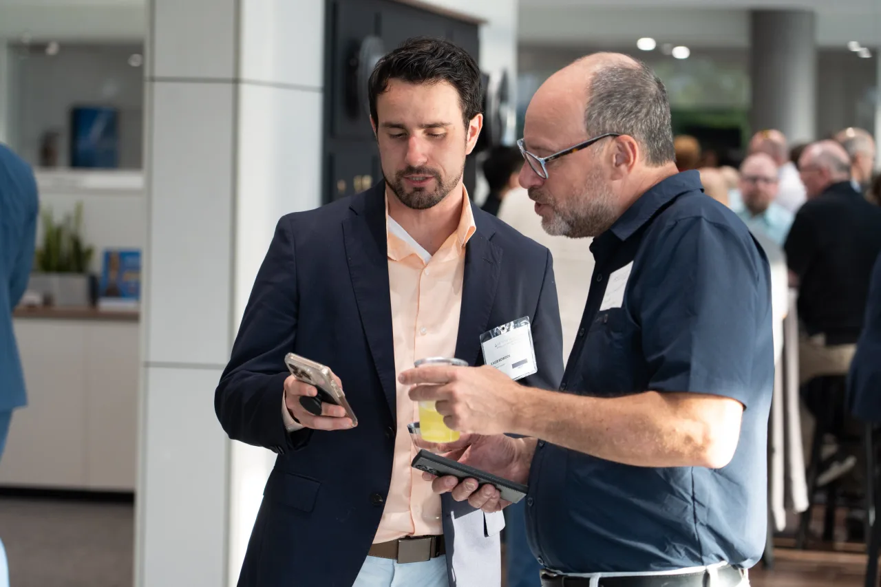 A photo of Kaleb Bowden, Phil Spampinato