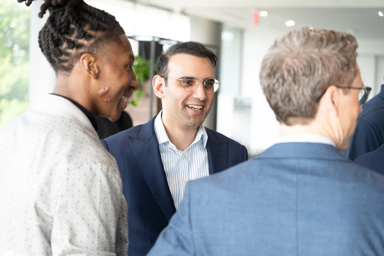 A photo of Timothy Outing, Humzah Yazdani, Dieter Schultz
