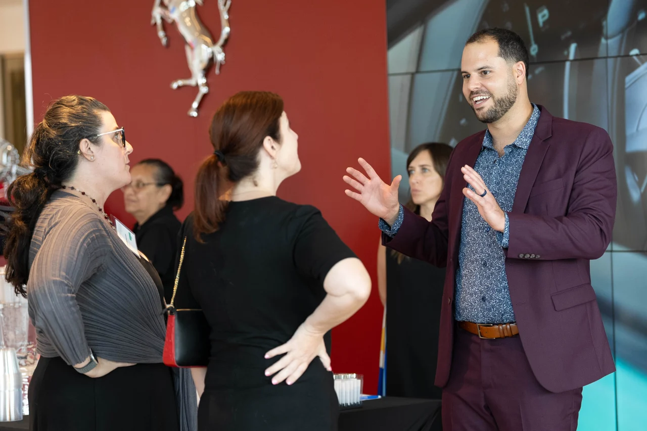A photo of Suzanne Grover, Colleen Gallion and Garrett Mintz