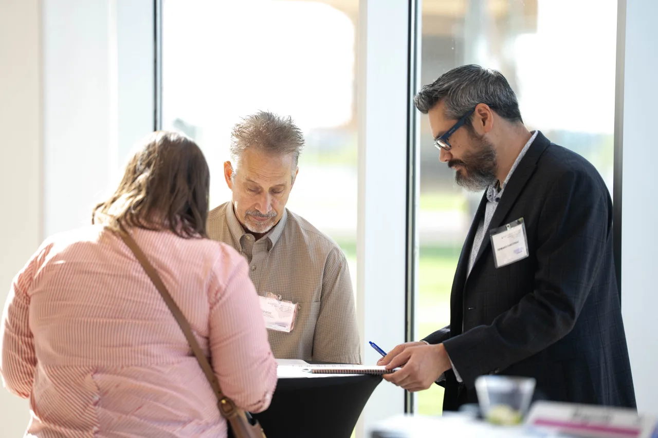A photo of Trisha Johnson, Jeff Stec, Edward Furstenau