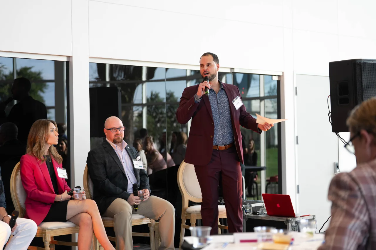 A photo of Sean Spector, Marissa Barcza, Dan Durkin, Garrett Mintz