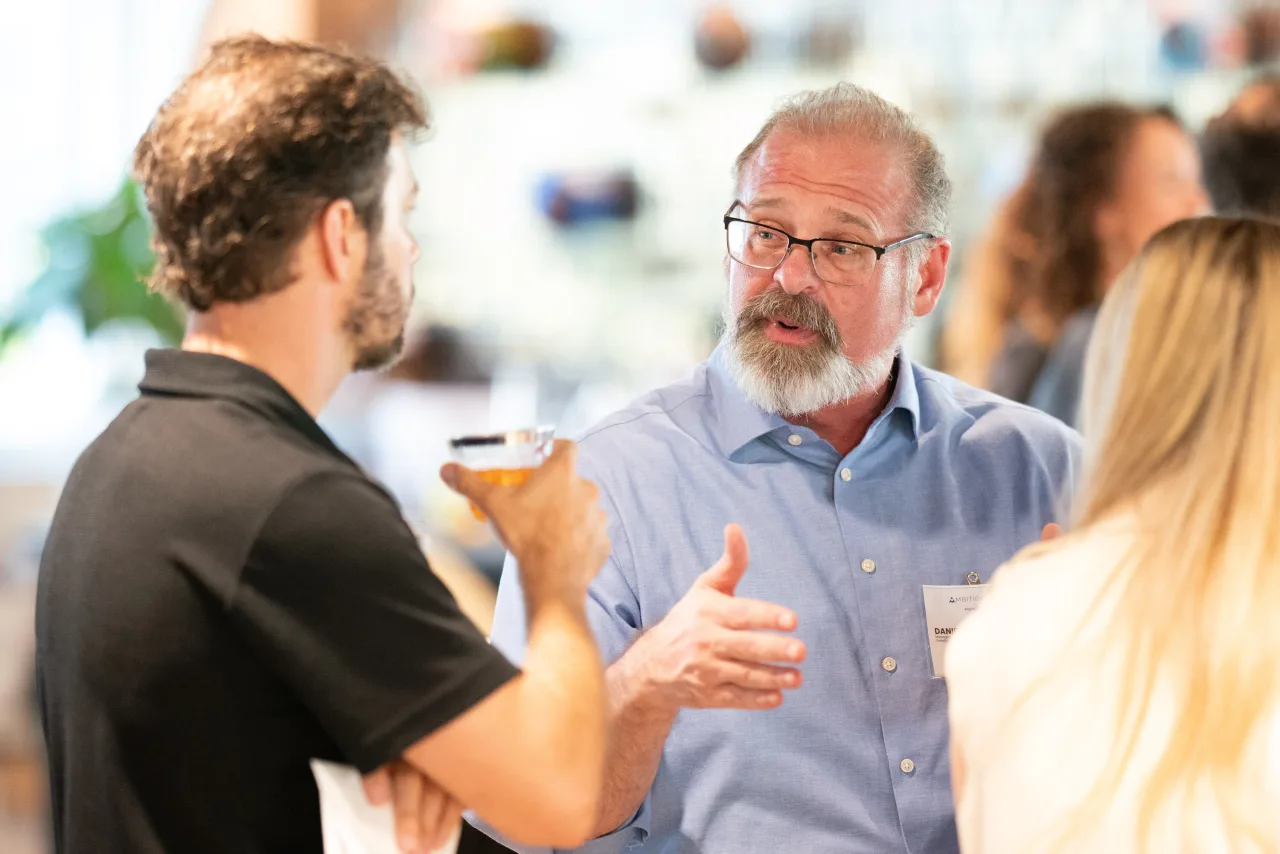 A photo of Colin Schickedanz, Daniel Sweet, Linda Hafstad