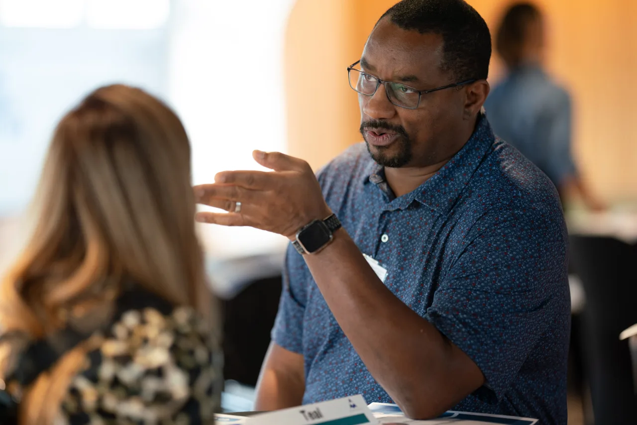 A photo of Myriam Hernandez Muzquiz, Vern Hubbard