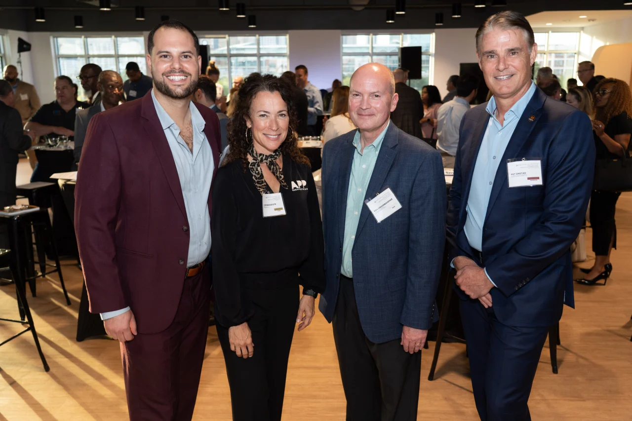 A photo of Garrett Mintz, Stefani Ducote, Ken Sensanbaugher, Pat Onstad