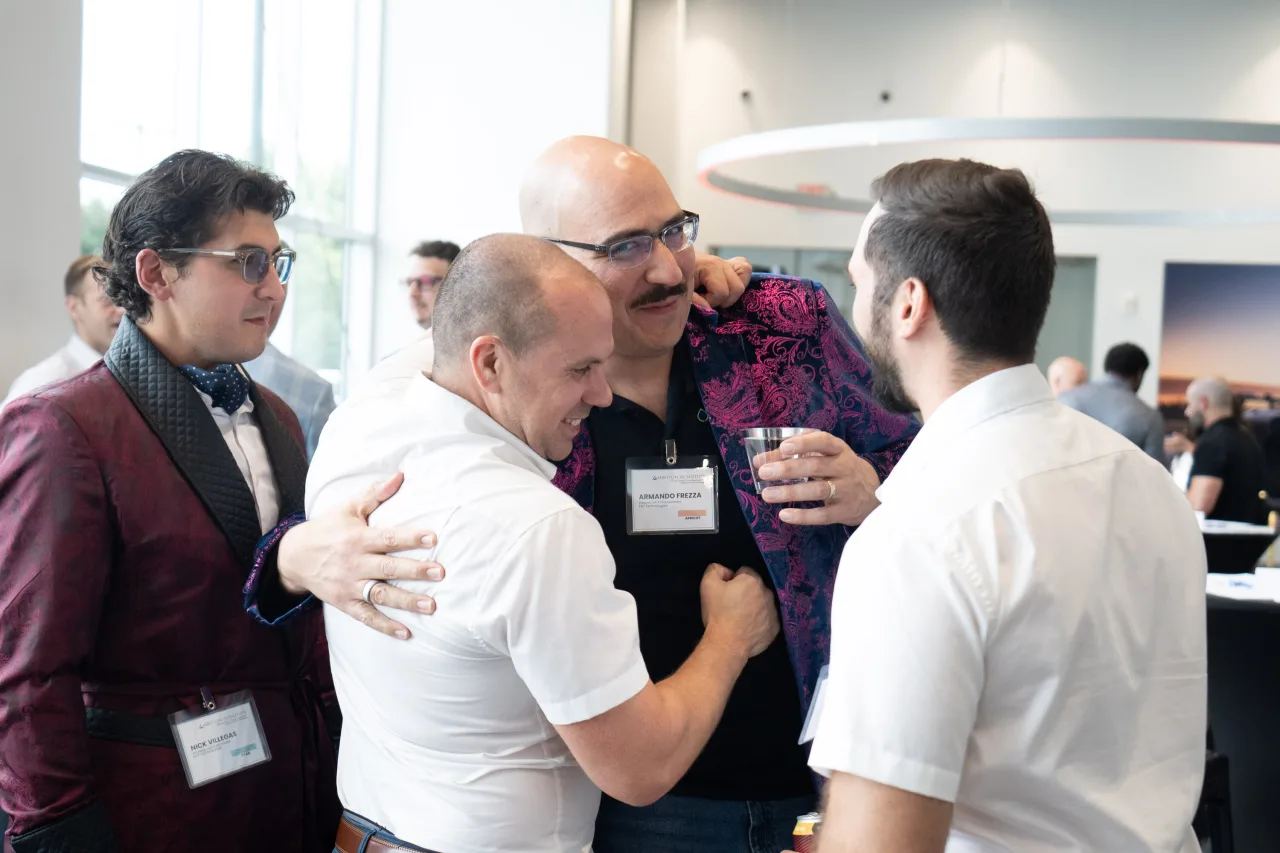 A photo of Armando Frezza, David Mitrovic, Slobodan Krsmanovic, Nick Vallegos